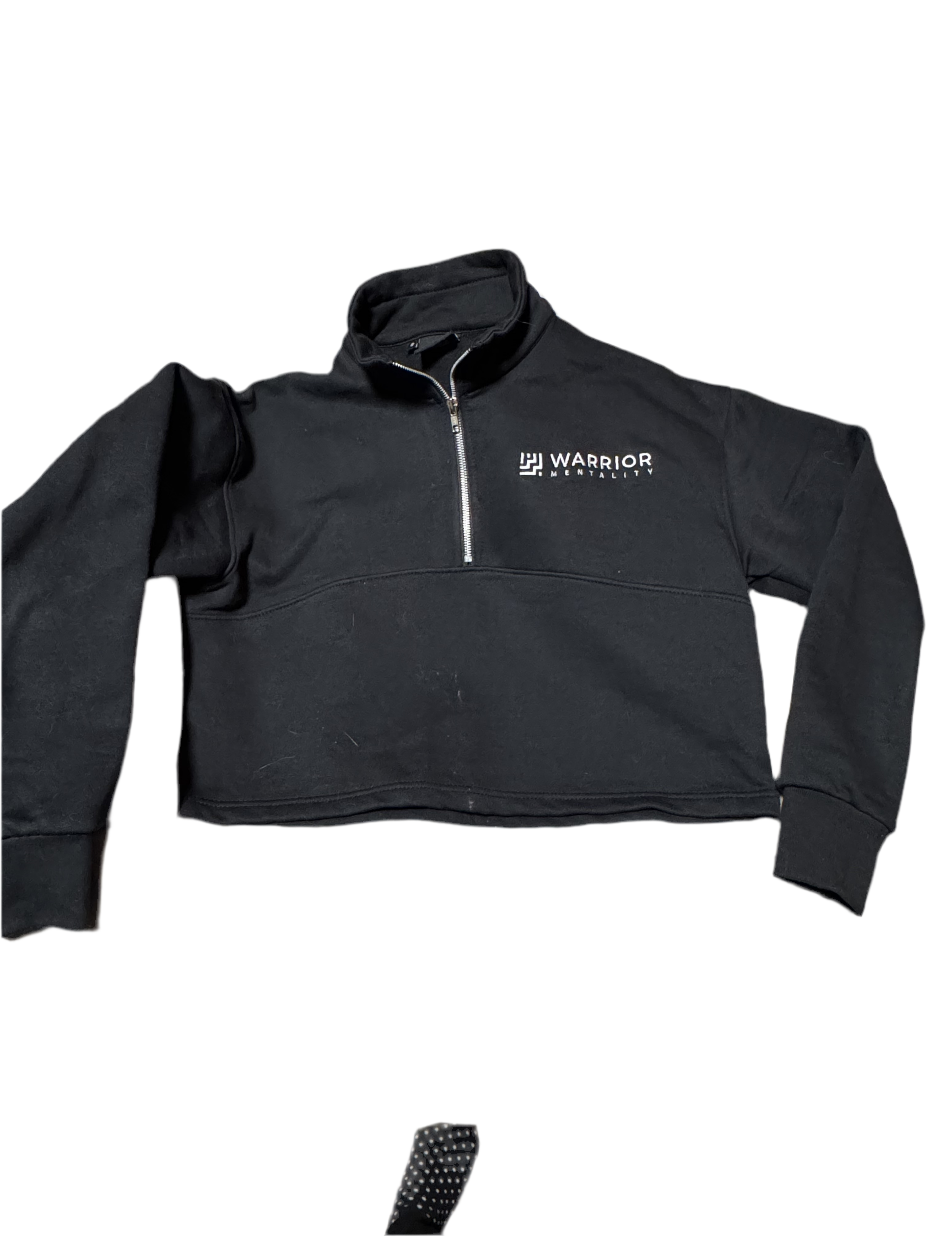 Cropped quarter zip