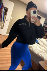 Cropped quarter zip