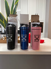 •	750ml Battle Brew Tumbler
