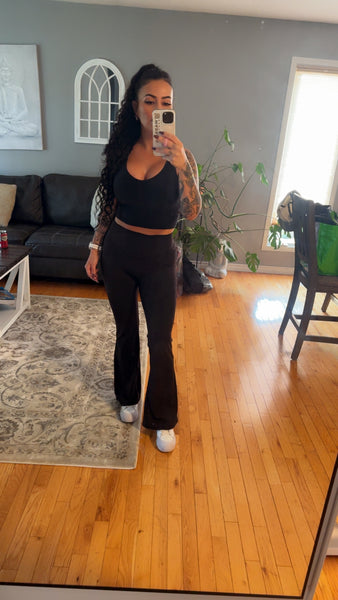 Warrior flare leggings