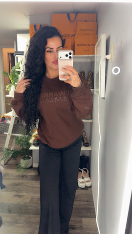 Silicone puff logo crew neck